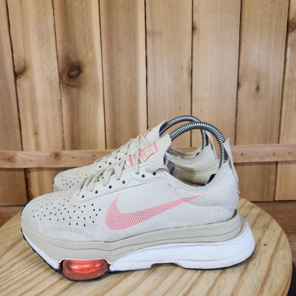 Nike Air Zoom-Type Shoes Womens 6 Beige Suede Running Sneakers CZ1151-100